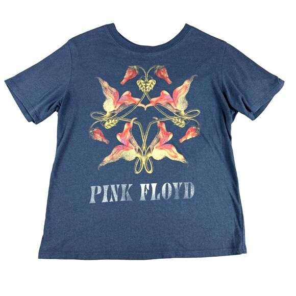 Pink Floyd Other - Pink Floyd Shirt Women's Small Blue Short Sleeve Lotus Crewneck Graphic Band Tee